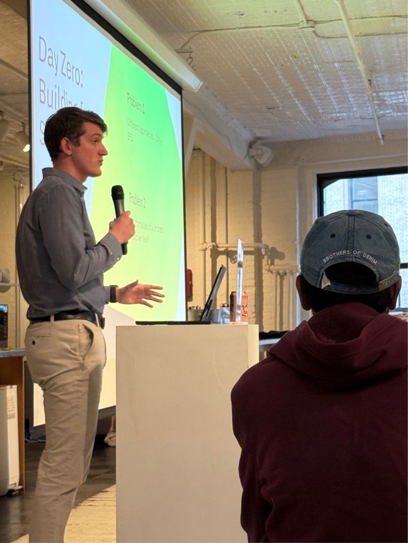Jonah speaking at the SonarQube User Group in New York